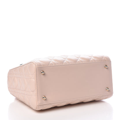Christian Dior Lambskin Cannage Medium Lady Dior Light Pink 4 of 12