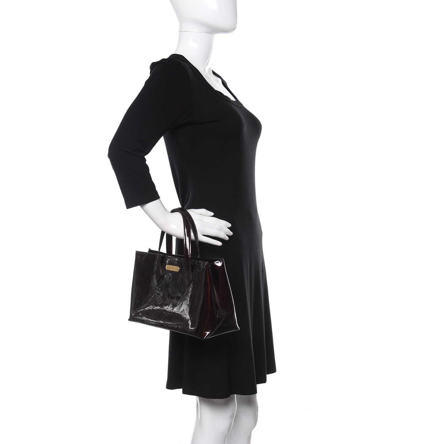 Louis Vuitton Vernis Wilshire PM Amarante 2 of 9