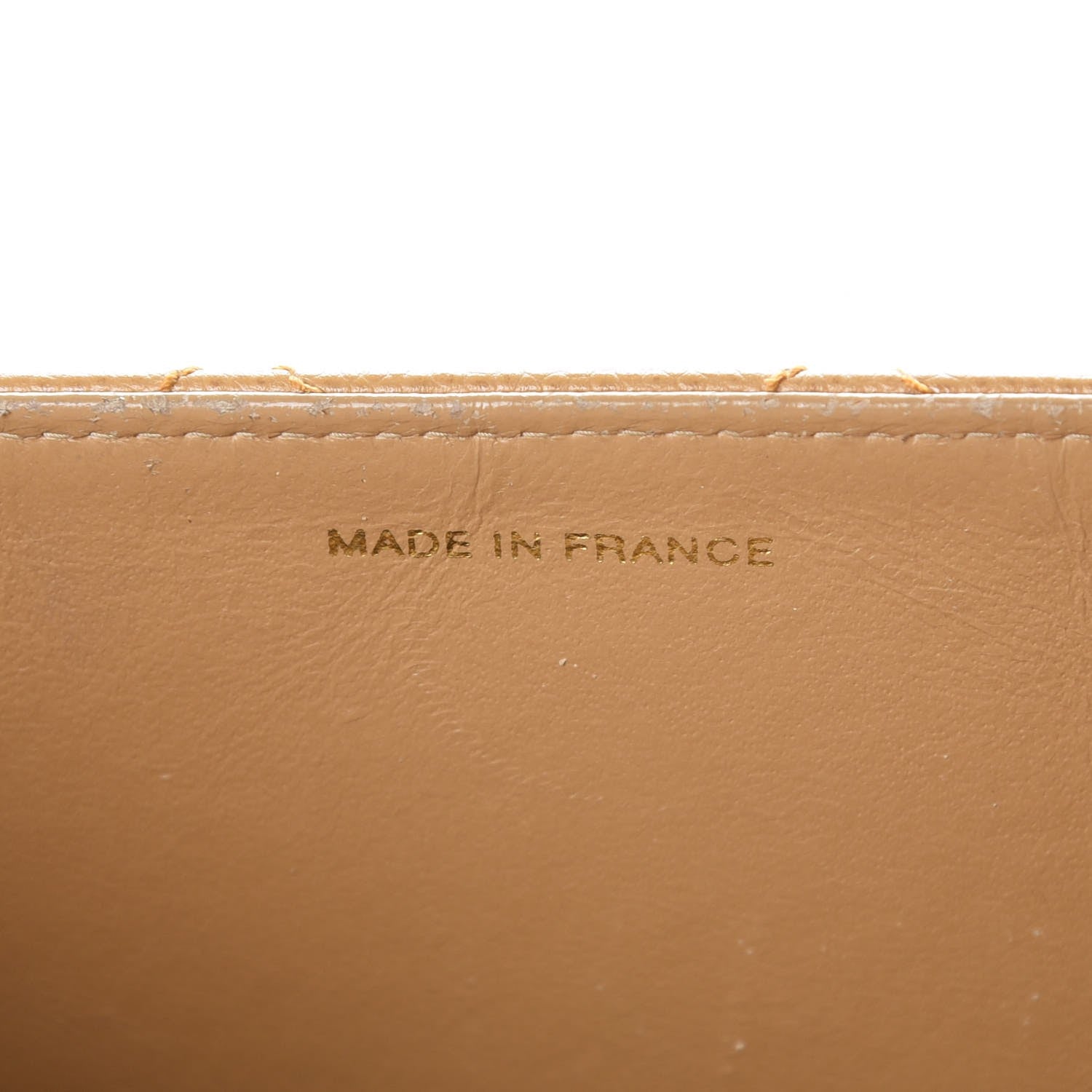 Chanel Caviar Stitched Jumbo Single Flap Beige 7 of 8