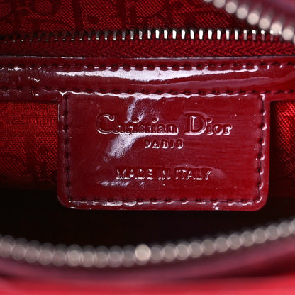 Christian Dior Patent Cannage Medium Lady Dior Red 6 of 9