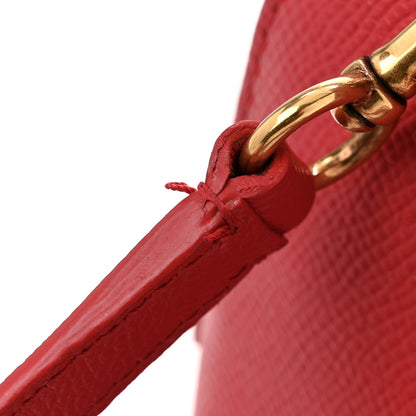 Balenciaga Signature Grained Calfskin Logo XXS Ville Top Handle Bag Rouge Lantern Black 12 of 12