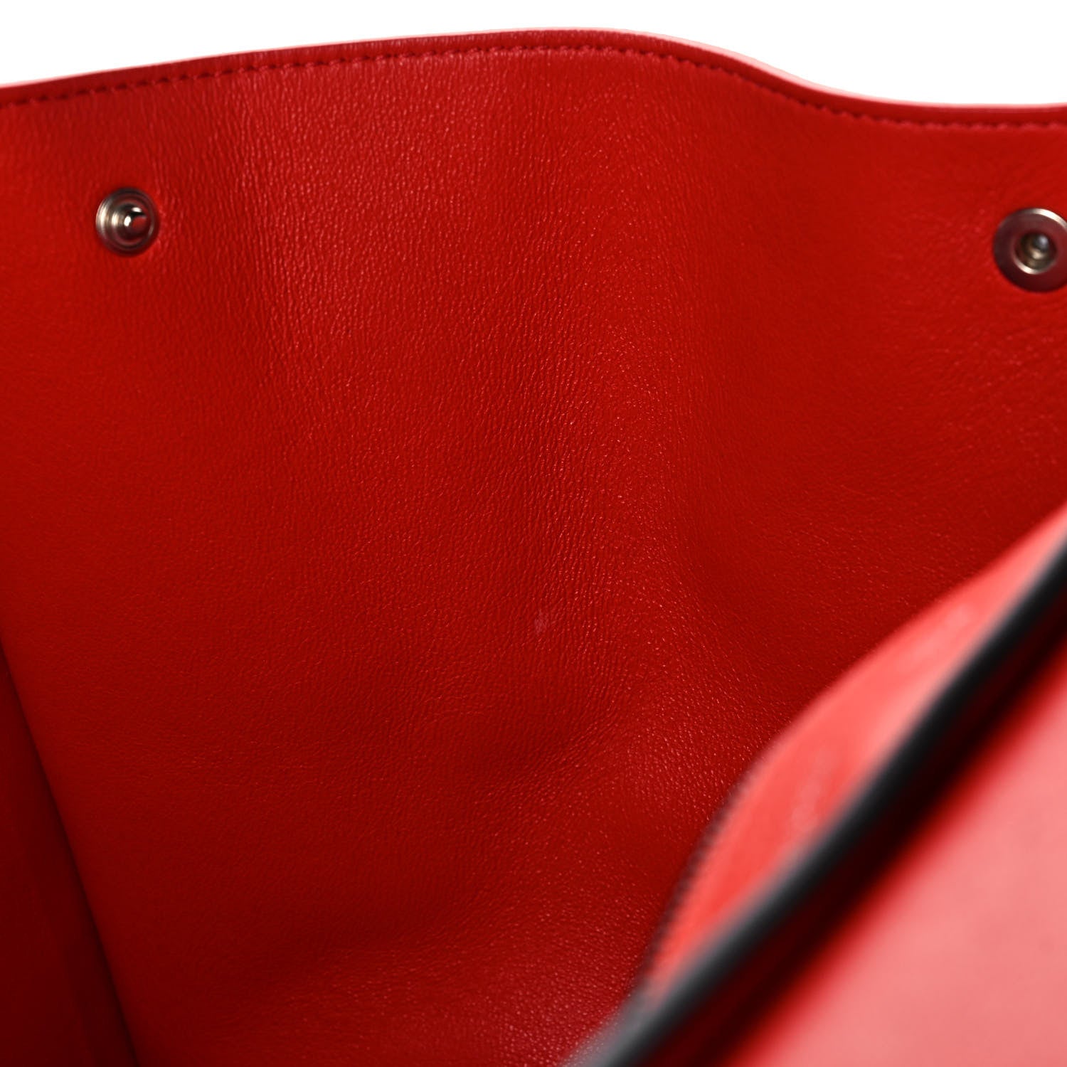 Celine Drummed Calfskin Suede Medium Trapeze Vermillion 17 of 17