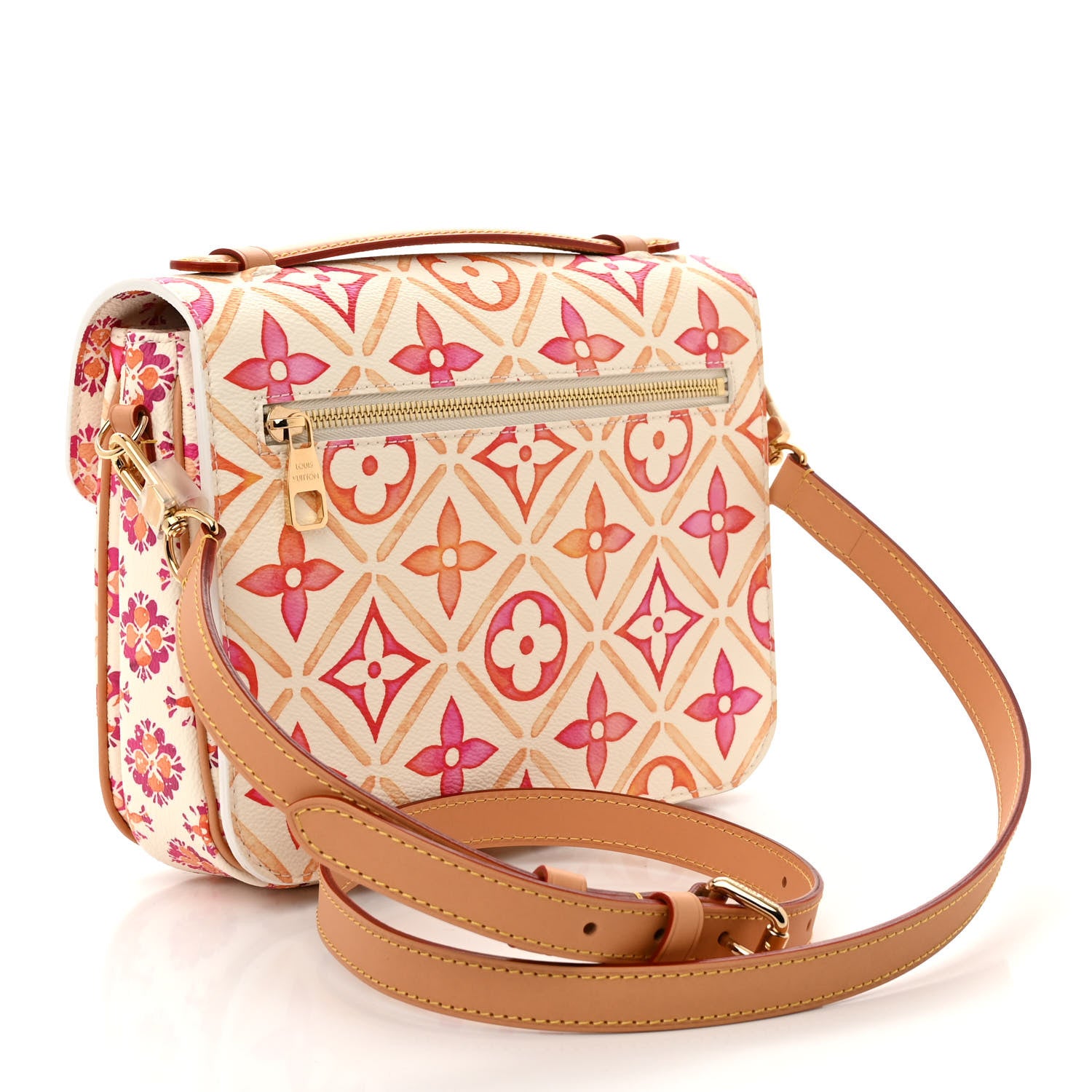 Louis Vuitton Monogram Tiles By The Pool Pochette Metis MM Coral 3 of 9