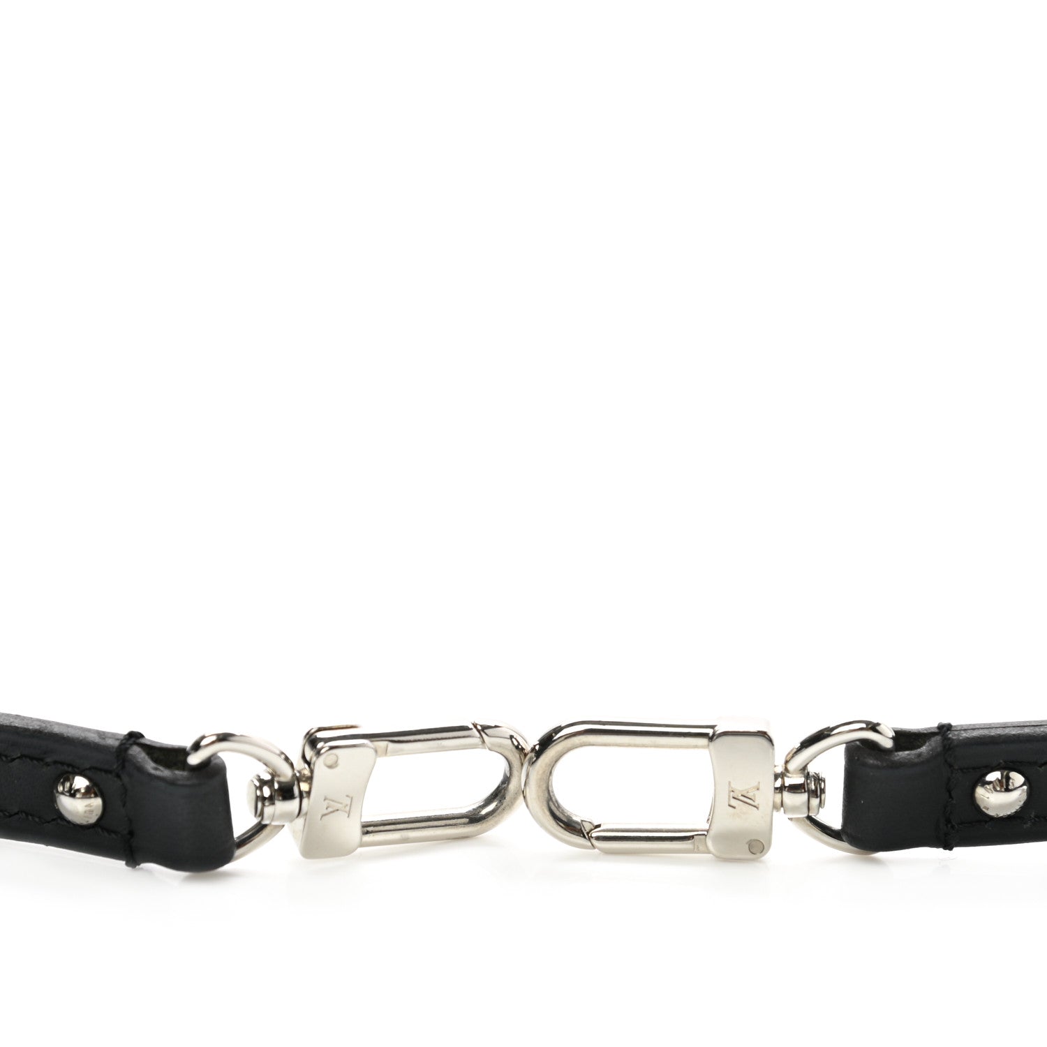 Louis Vuitton Calfskin Alma BB Shoulder Strap Black 3 of 3