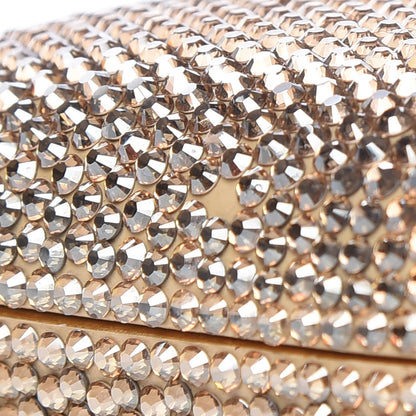 Judith Leiber Swarovski Crystal Minaudière Clutch Gold 11 of 12