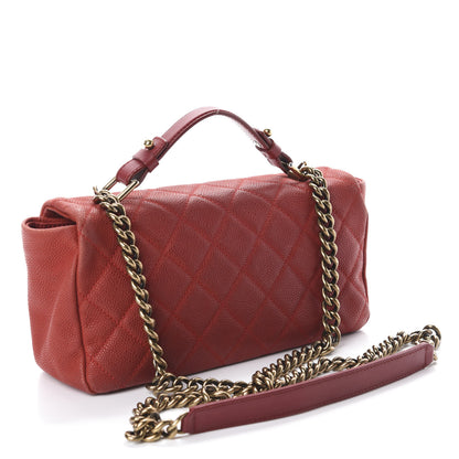 Chanel Iridescent Caviar Quilted Medium Chic Quilt Flap Red 3 of 10