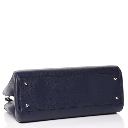 Chanel Grained Calfskin Medium Neo Executive Shopper Tote Navy 4 of 10