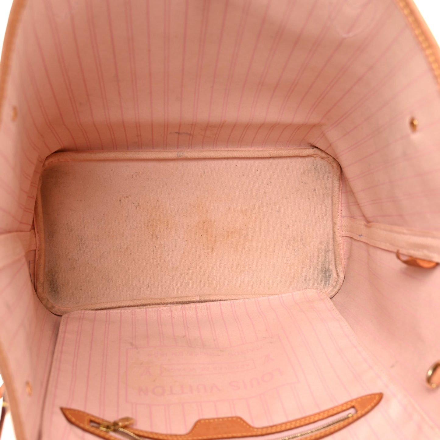 Damier Azur Neo Neverfull MM Rose Ballerine