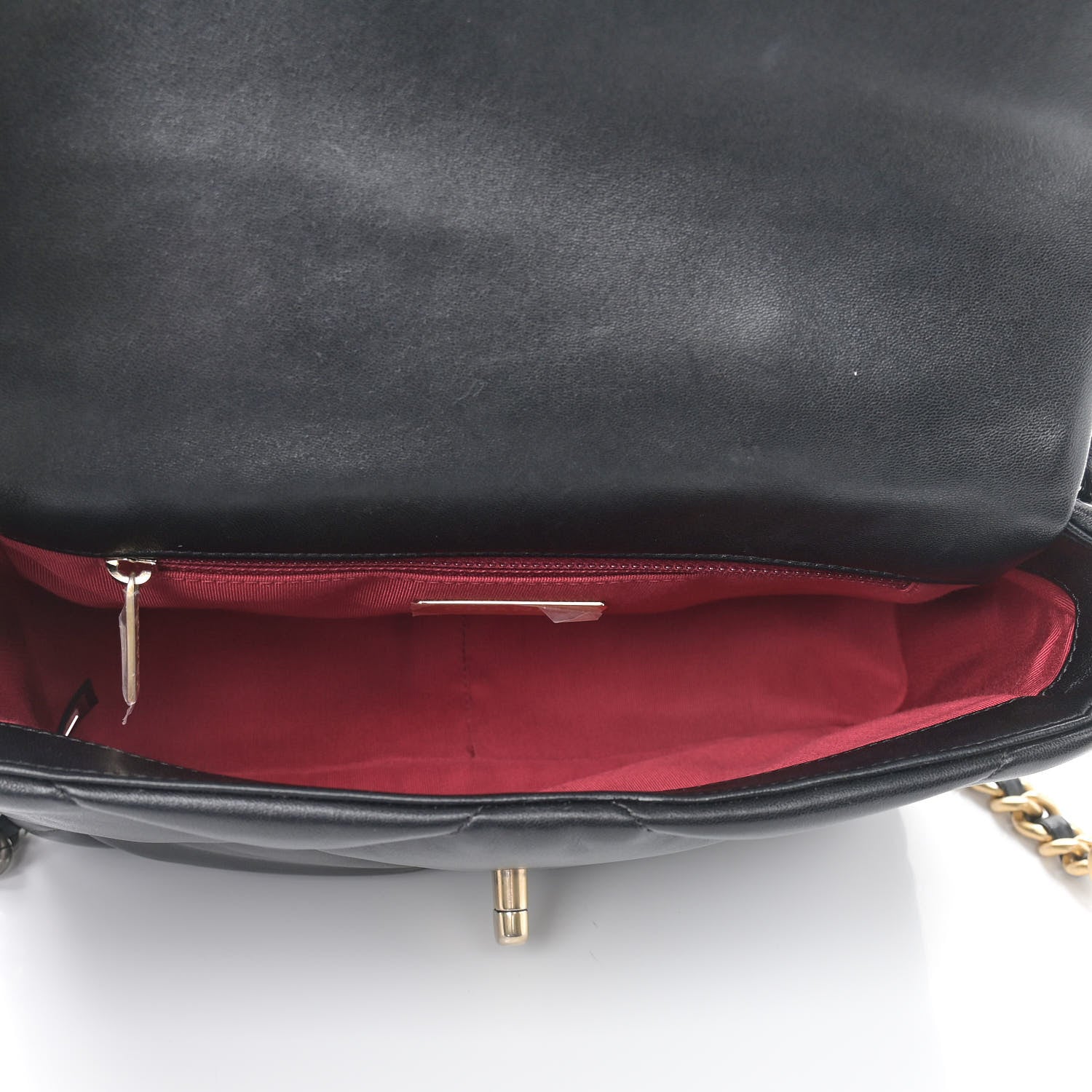Chanel Lambskin Quilted Medium Chanel 19 Flap Black 5 of 11