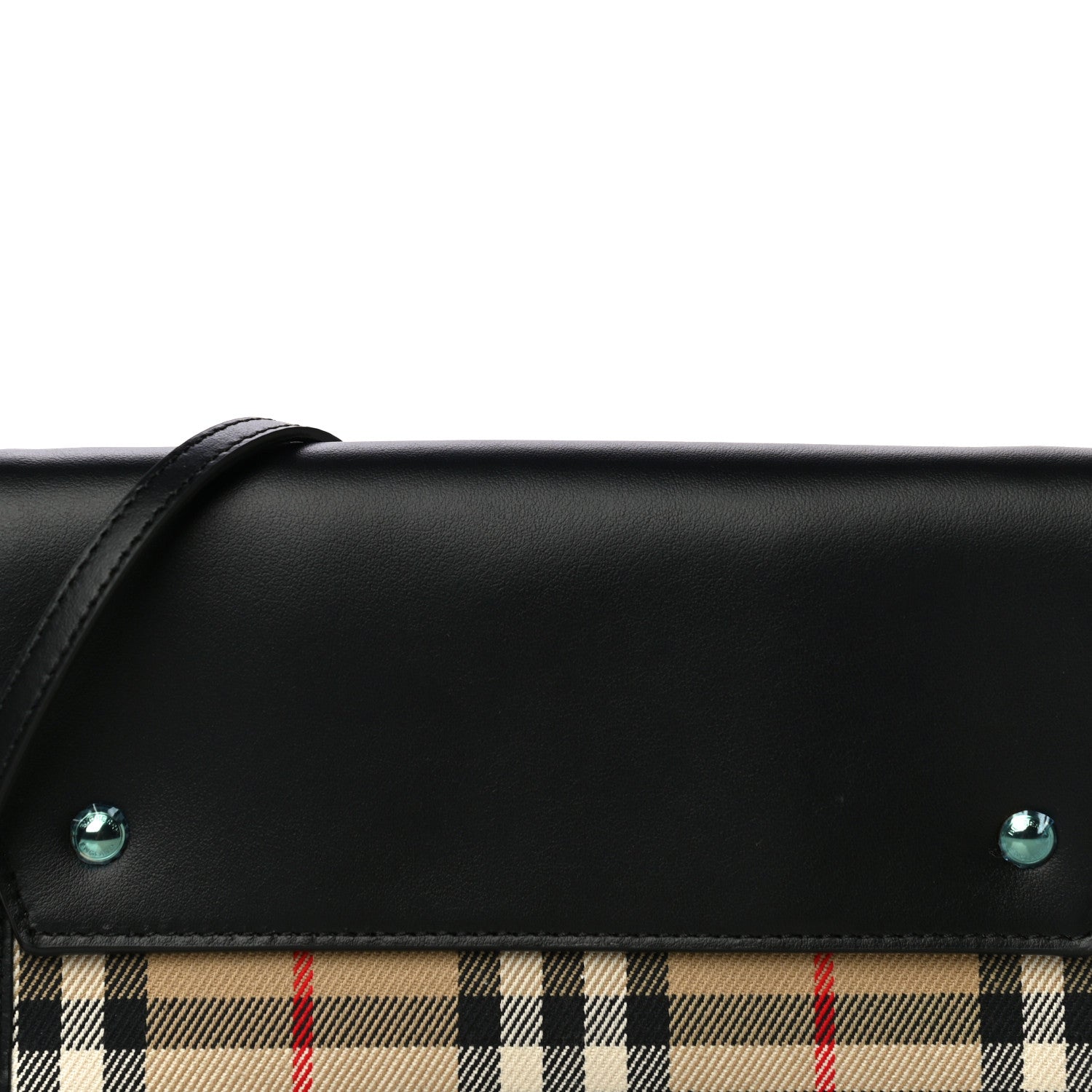 Burberry Calfskin Vintage Check Phone Pocket Crossbody Archive Beige Black 7 of 10