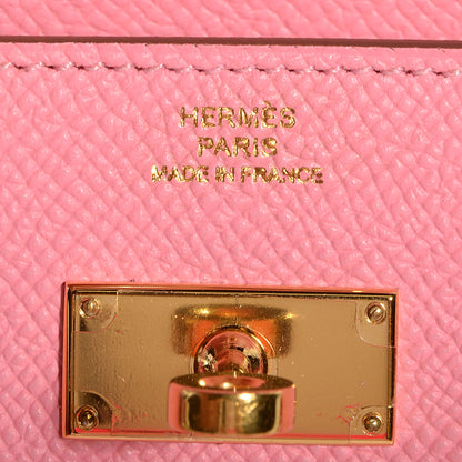 Hermes Epsom Kelly Longue Wallet Rose Confetti 11 of 11