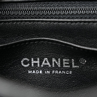 Chanel Crumpled Calfskin Quilted Mini Rectangular Flap So Black 6 of 12