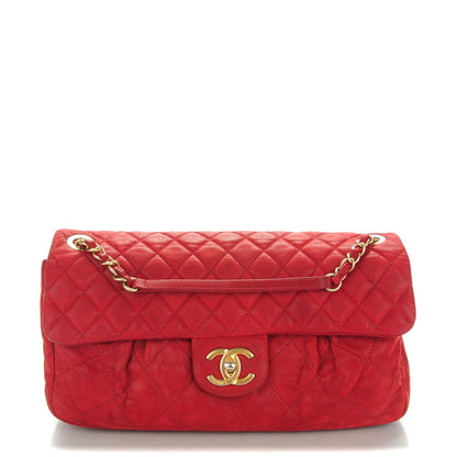 Chanel Iridescent Calfskin Quilted Large Chic Quilt Flap Red 1 of 9