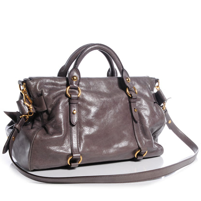 Miu Miu Vitello Lux Large Bow Bag Argilla 3 of 7