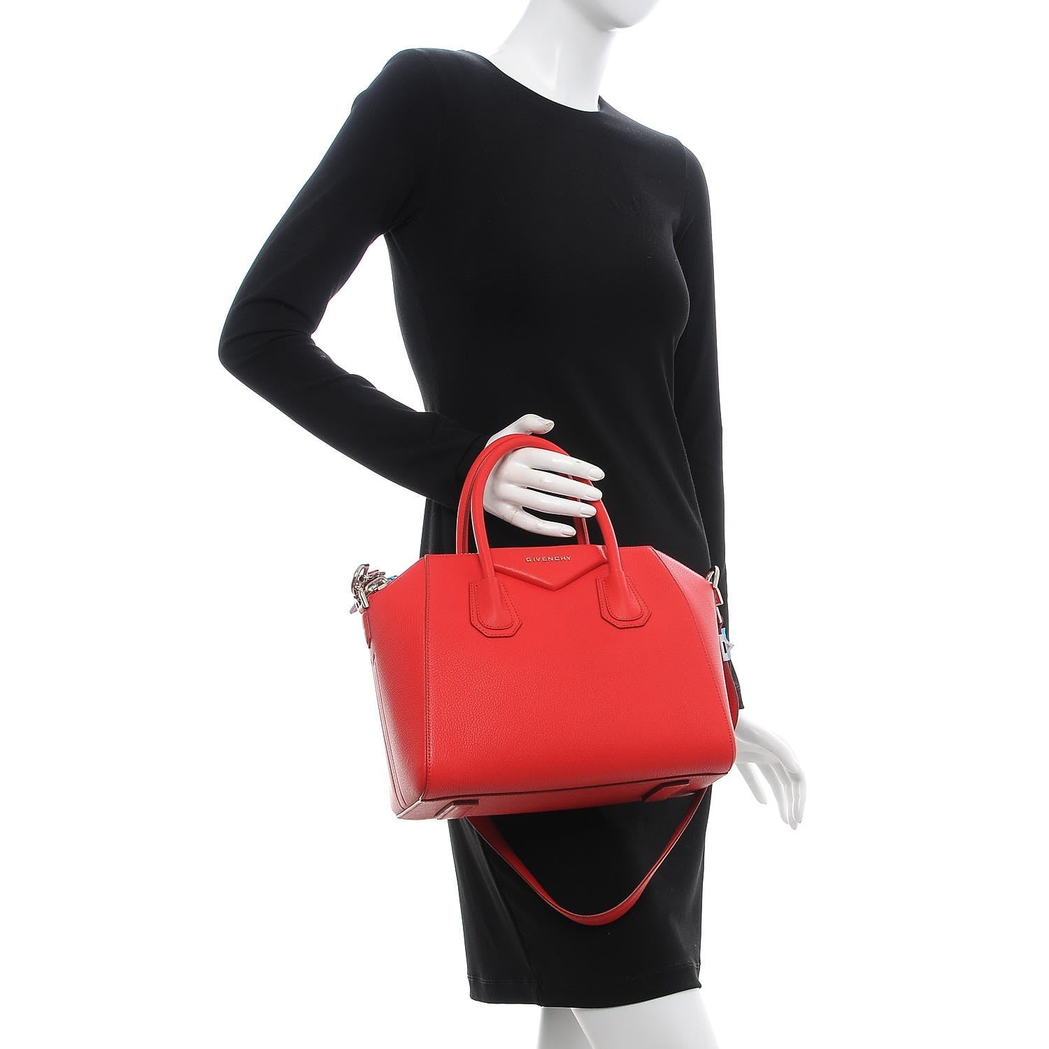 Givenchy Sugar Goatskin Small Antigona Red 2 of 8