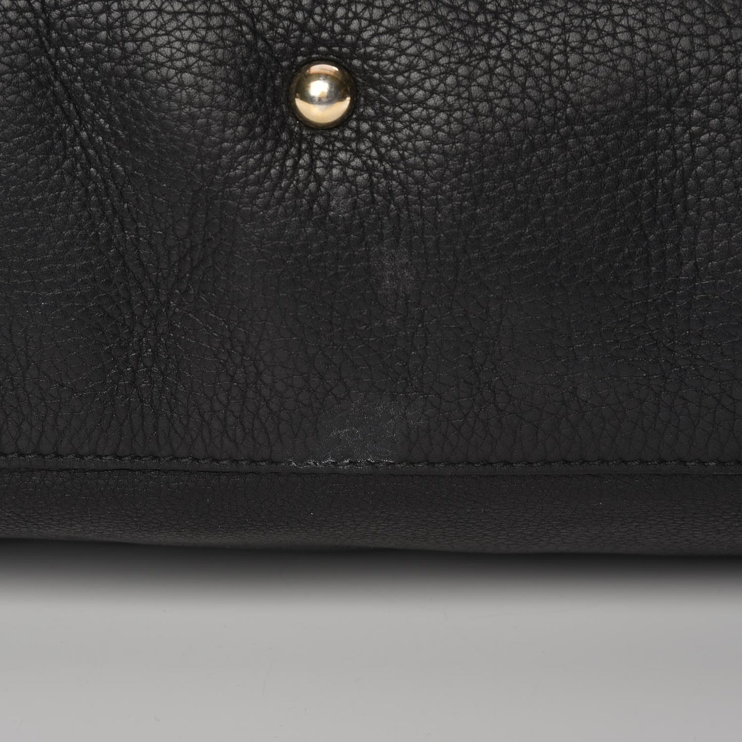 Calfskin Large Bamboo Shopper Tote Black