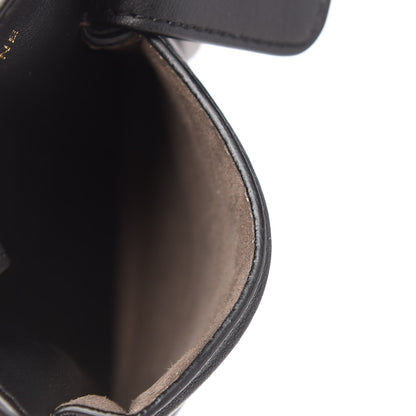Fendi Vitello Grace Matte Two Pocket Mini Crossbody Black 5 of 9
