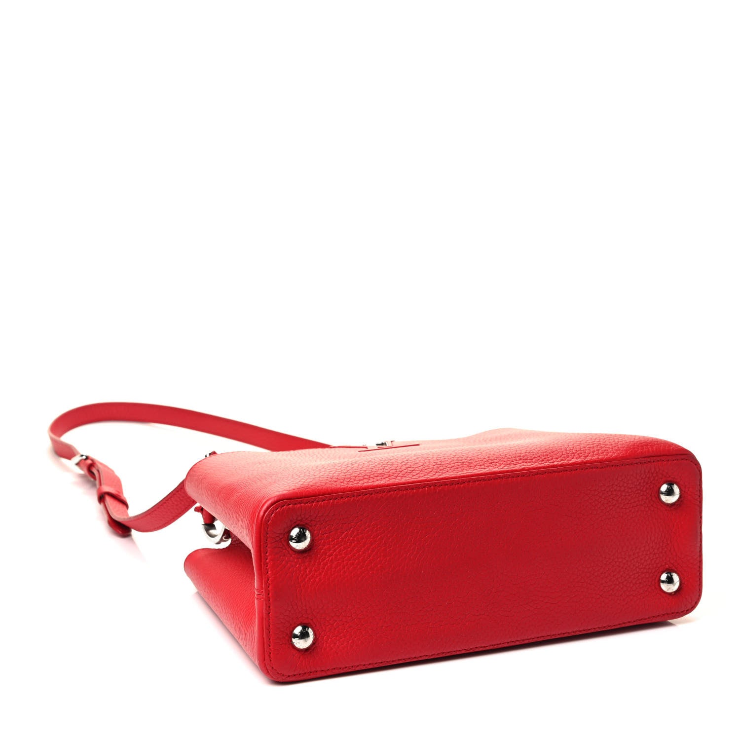 Louis Vuitton Taurillon Capucines BB Rubis 6 of 8