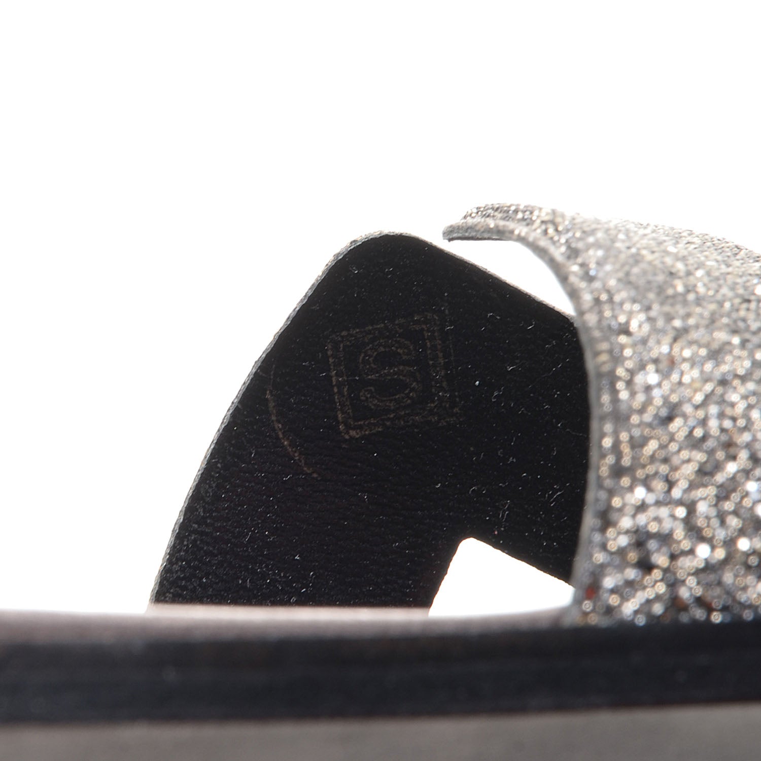Hermes Suede Goatskin Oran Sandals 37.5 Grey Bleu Crystal Powder 6 of 7