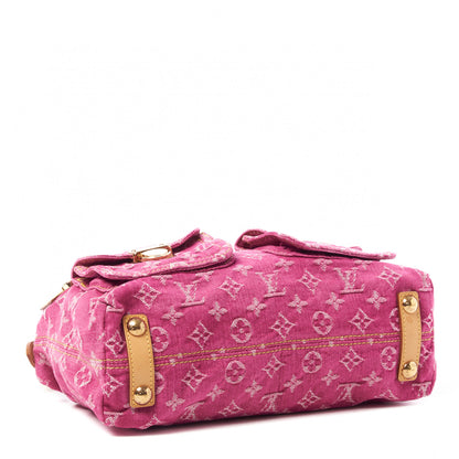 Louis Vuitton Denim Baggy PM Fuchsia 4 of 8