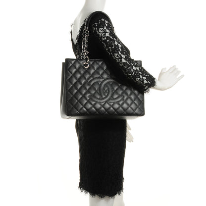 Chanel Caviar Quilted Grand Shopping Tote GST Black 2 of 7