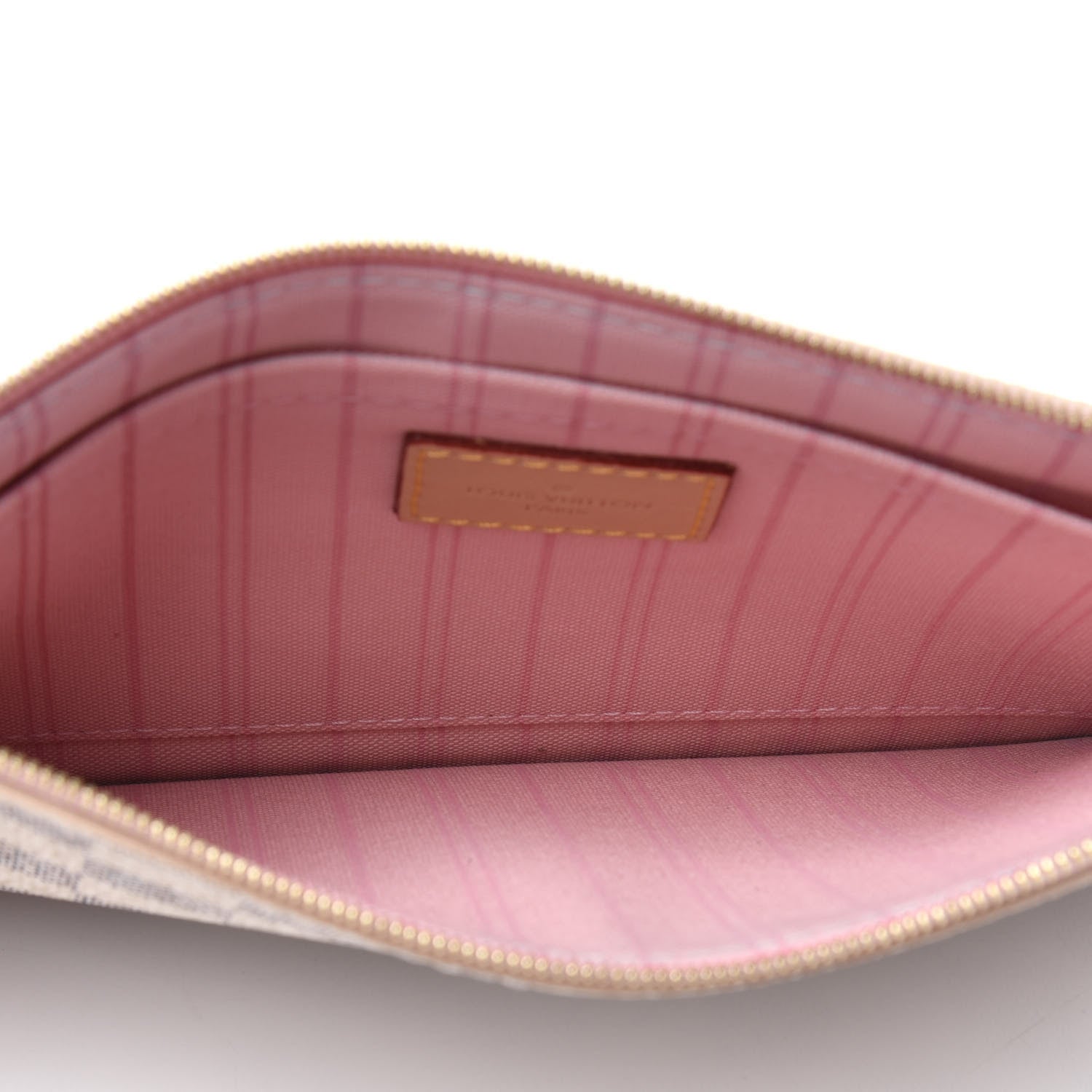 Louis Vuitton Damier Azur Neverfull MM GM Pochette Rose Ballerine 4 of 4