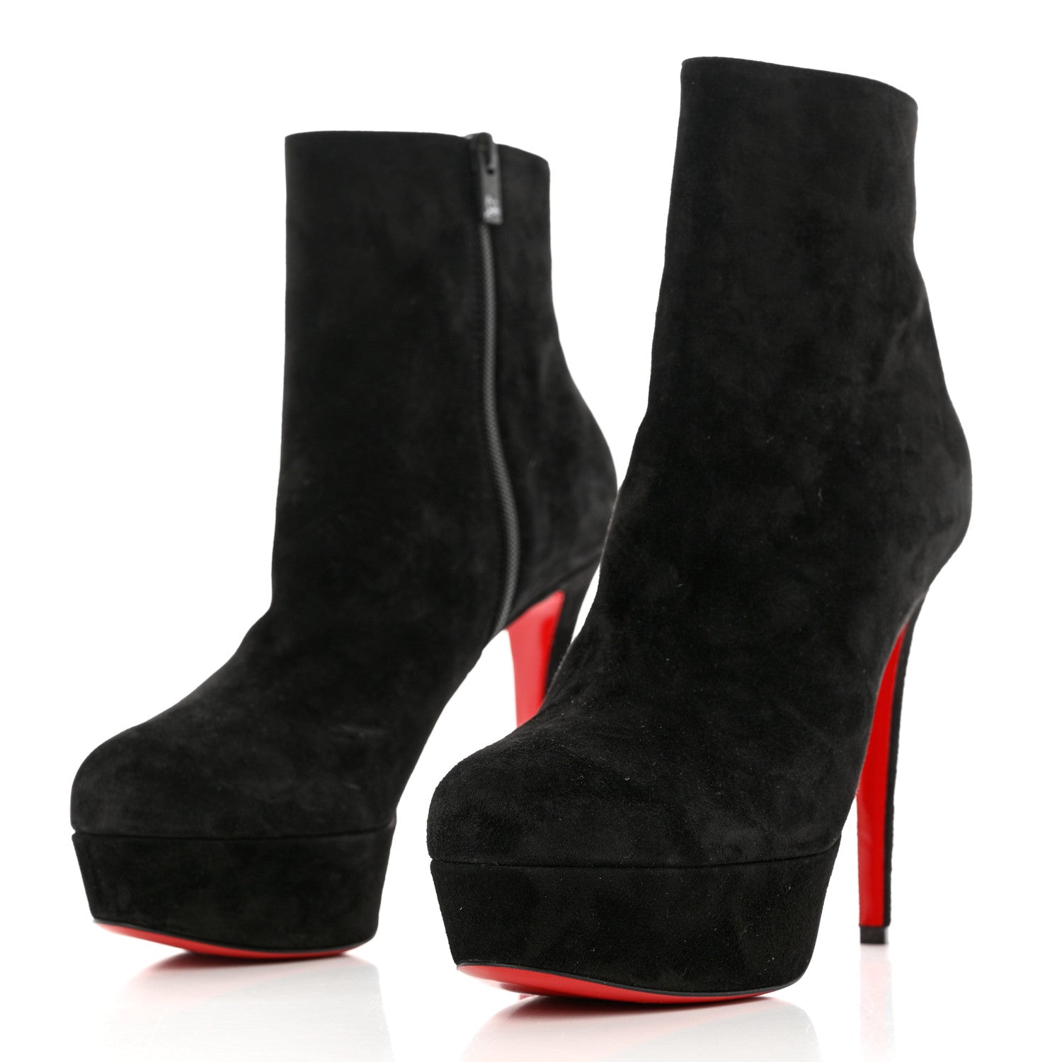 Christian Louboutin Suede Daf Booty 160 Ankle Boots 40.5 Black 3 of 9