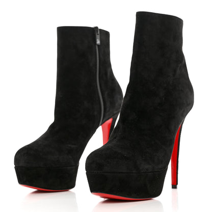 Christian Louboutin Suede Daf Booty 160 Ankle Boots 40.5 Black 3 of 9