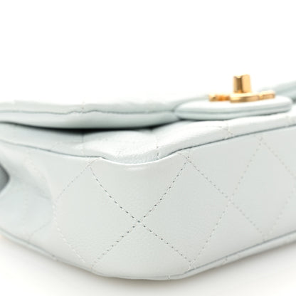 Chanel Caviar Quilted Mini Sweetheart Flap Light Blue 9 of 10