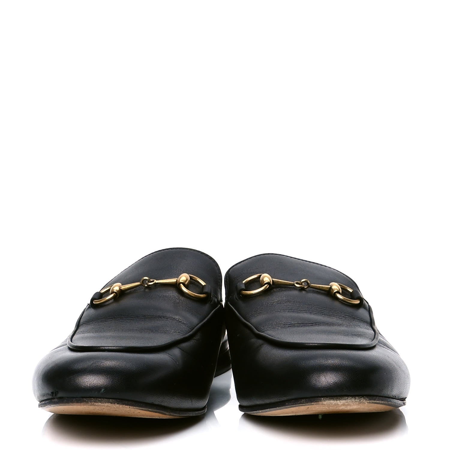 Gucci Calfskin Womens Princetown Slippers 40.5 Black 2 of 5