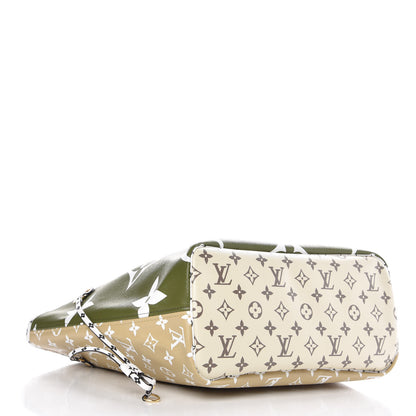 Louis Vuitton Monogram Giant Neverfull MM Kaki 5 of 9