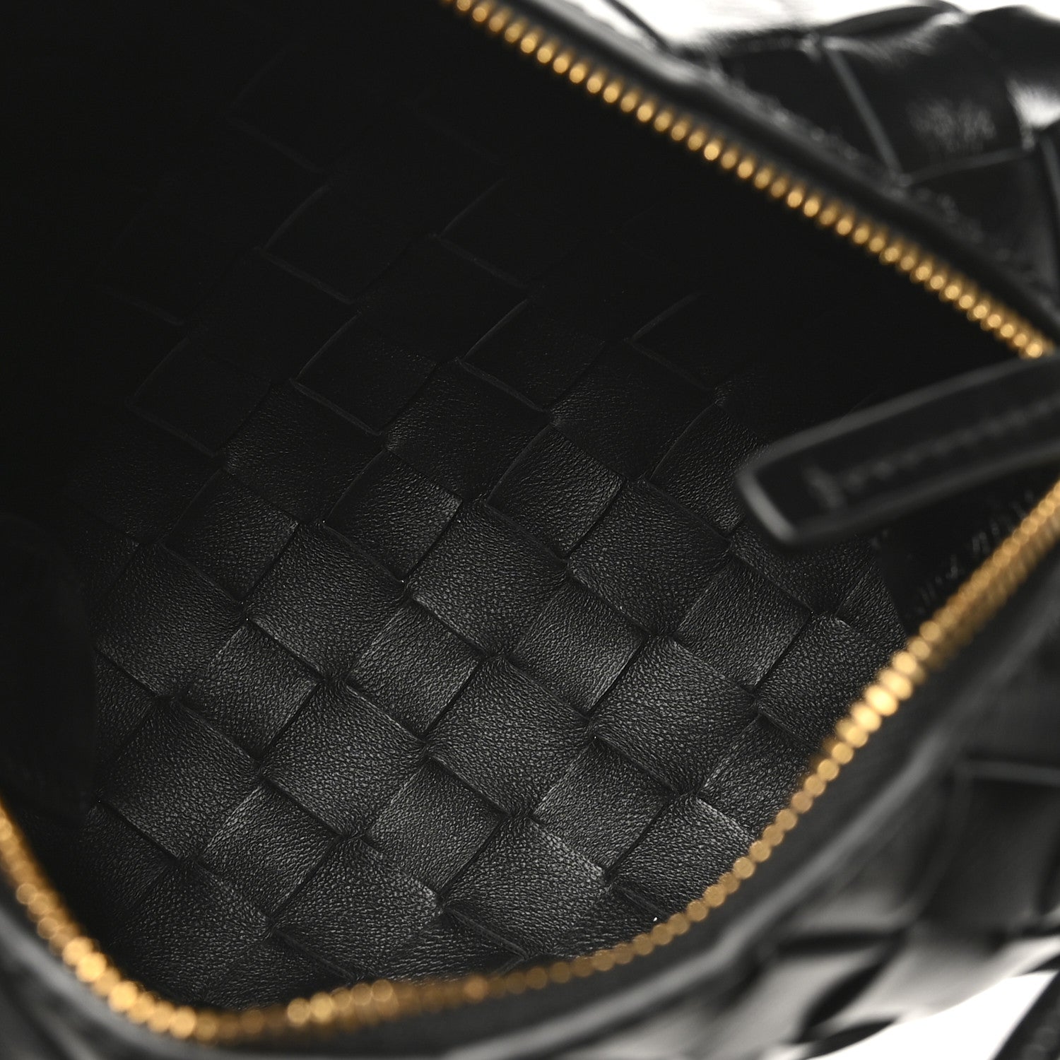 Bottega Veneta Polished Nappa Intrecciato Metallic Knot Mini Loop Camera Bag Black 5 of 9