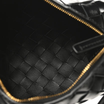 Bottega Veneta Polished Nappa Intrecciato Metallic Knot Mini Loop Camera Bag Black 5 of 9