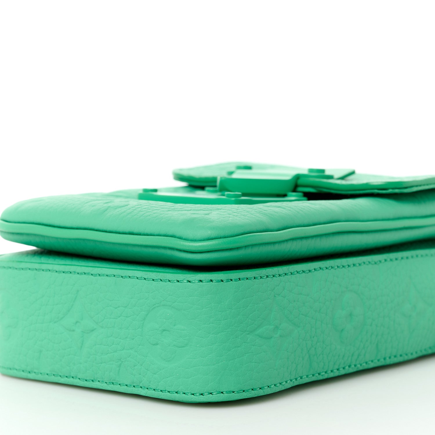 Louis Vuitton Taurillon Monogram S Lock Wearable Wallet Minty Green 10 of 10
