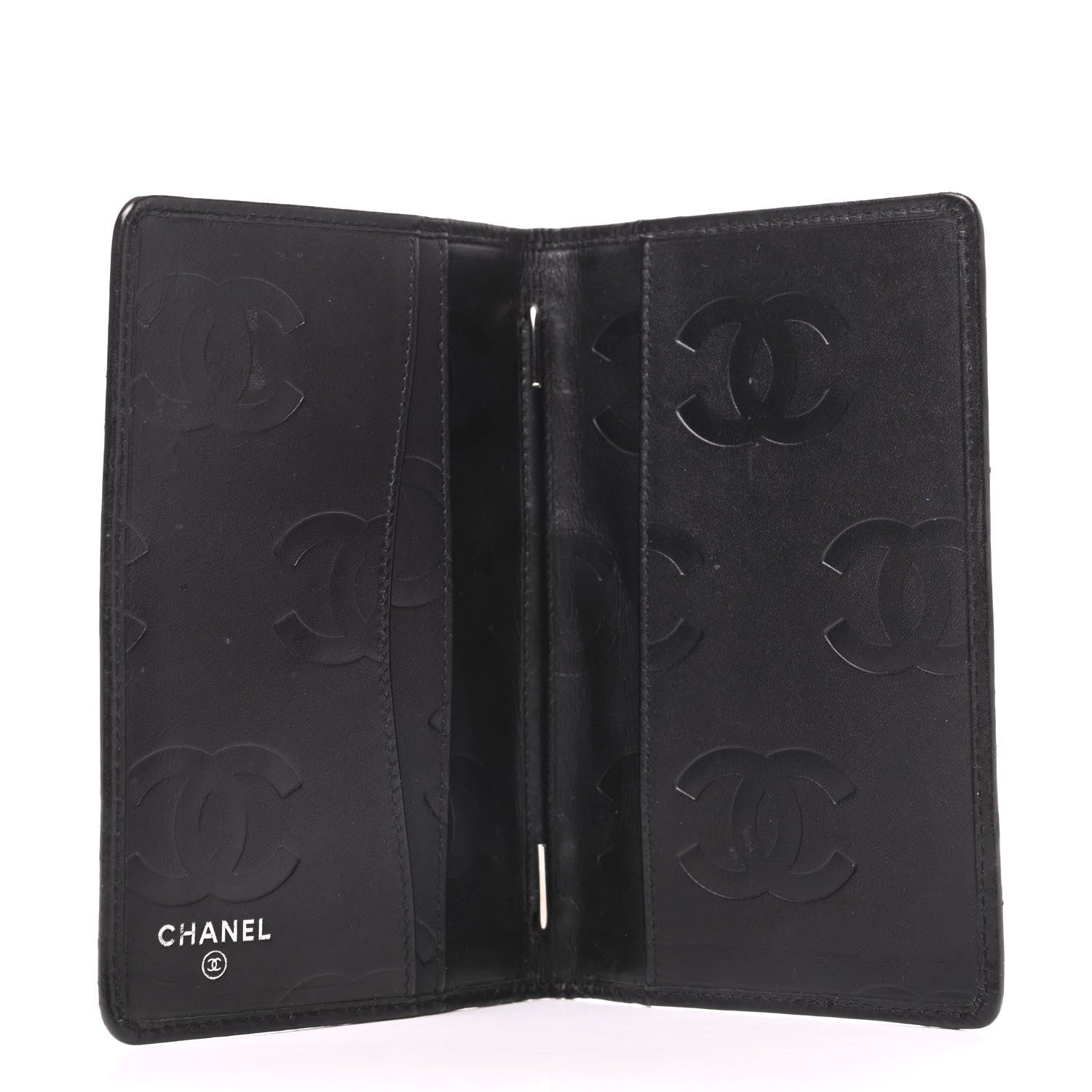 Chanel Calfskin Quilted Small Cambon Agenda Planner Black 5 of 8