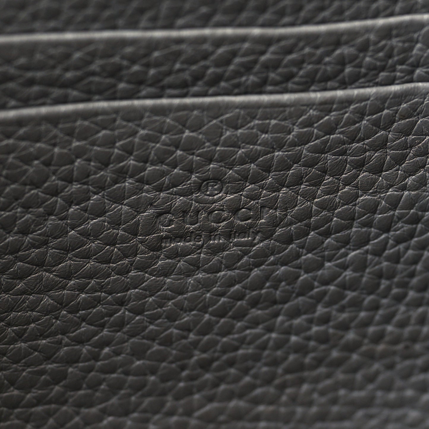 Cellarius Calfskin GG Marmont Chain Wallet Deep Grey