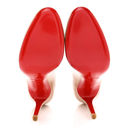 Christian Louboutin Patent New Simple 100 Pumps 38 Nude 5 of 11