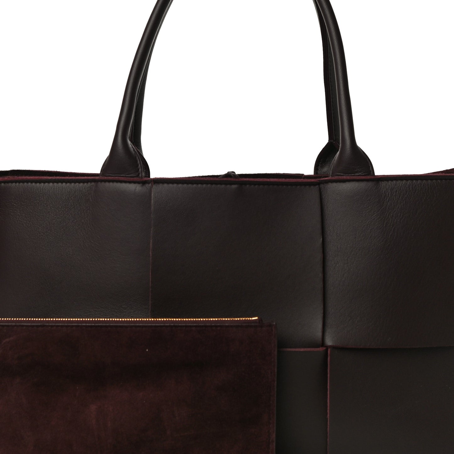 Nappa Maxi Intrecciato Medium Arco Tote Grape