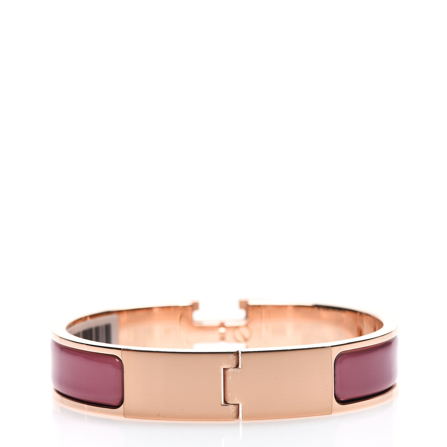 Hermes Enamel Narrow Clic Clac H Bracelet PM Rose Patch 2 of 5