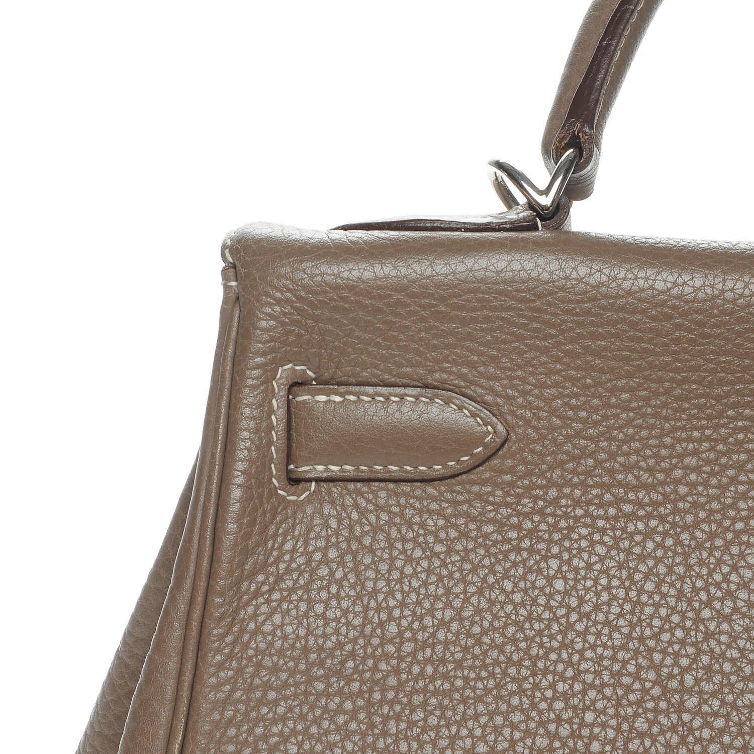 Hermes Togo Kelly Retourne 32 Etoupe 8 of 27