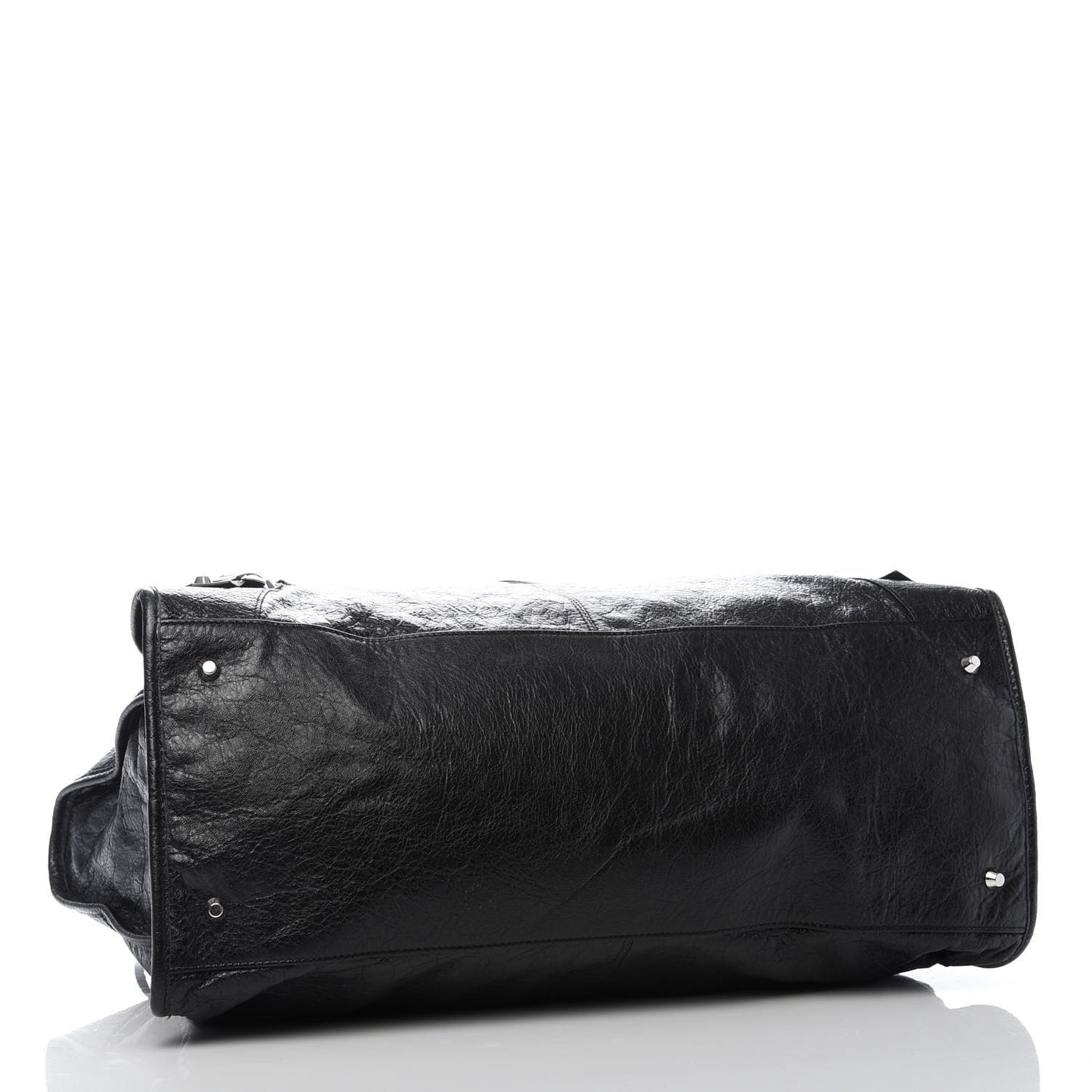 Agneau Classic Hardware Silver Work Black