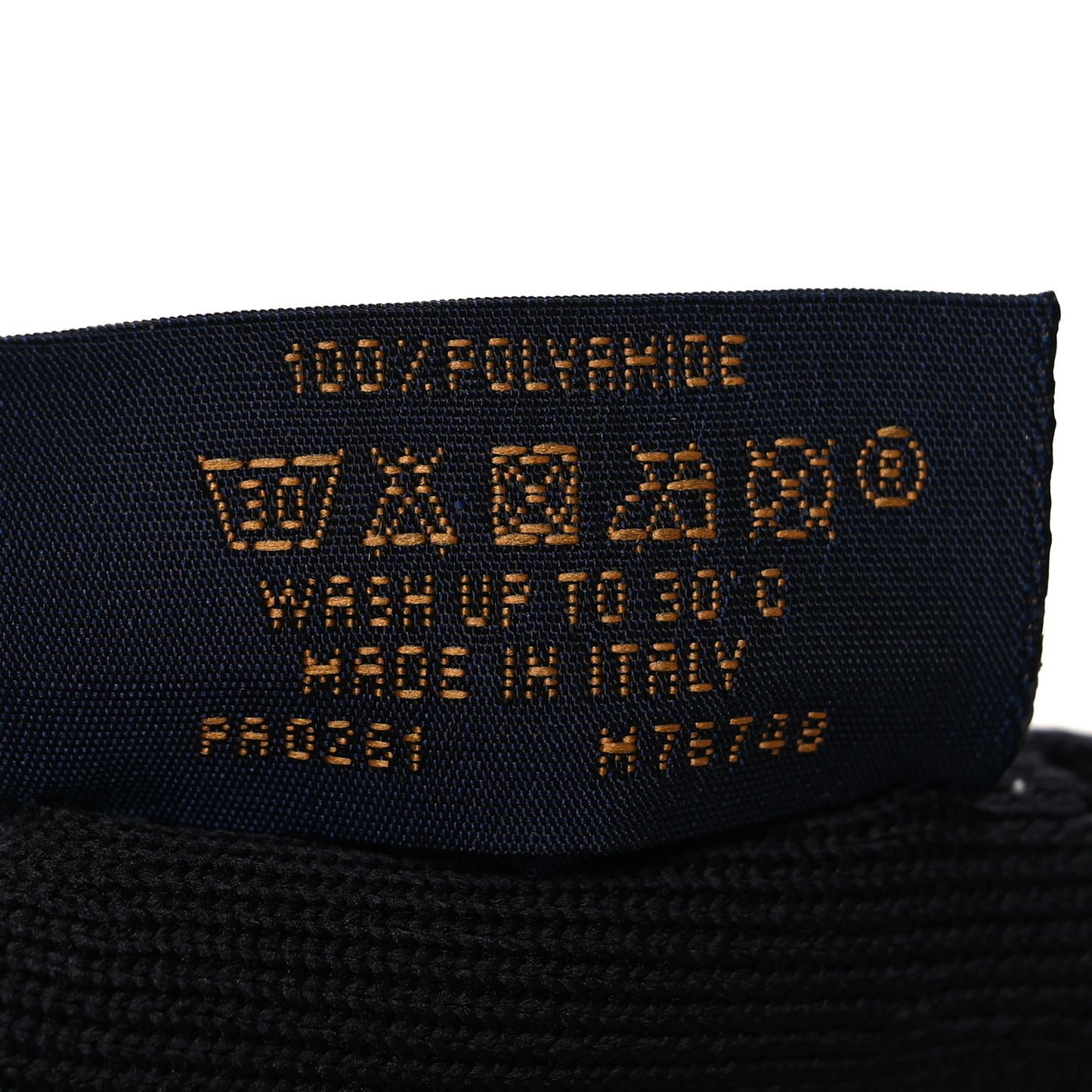 LV Initials Knit Face Mask Black