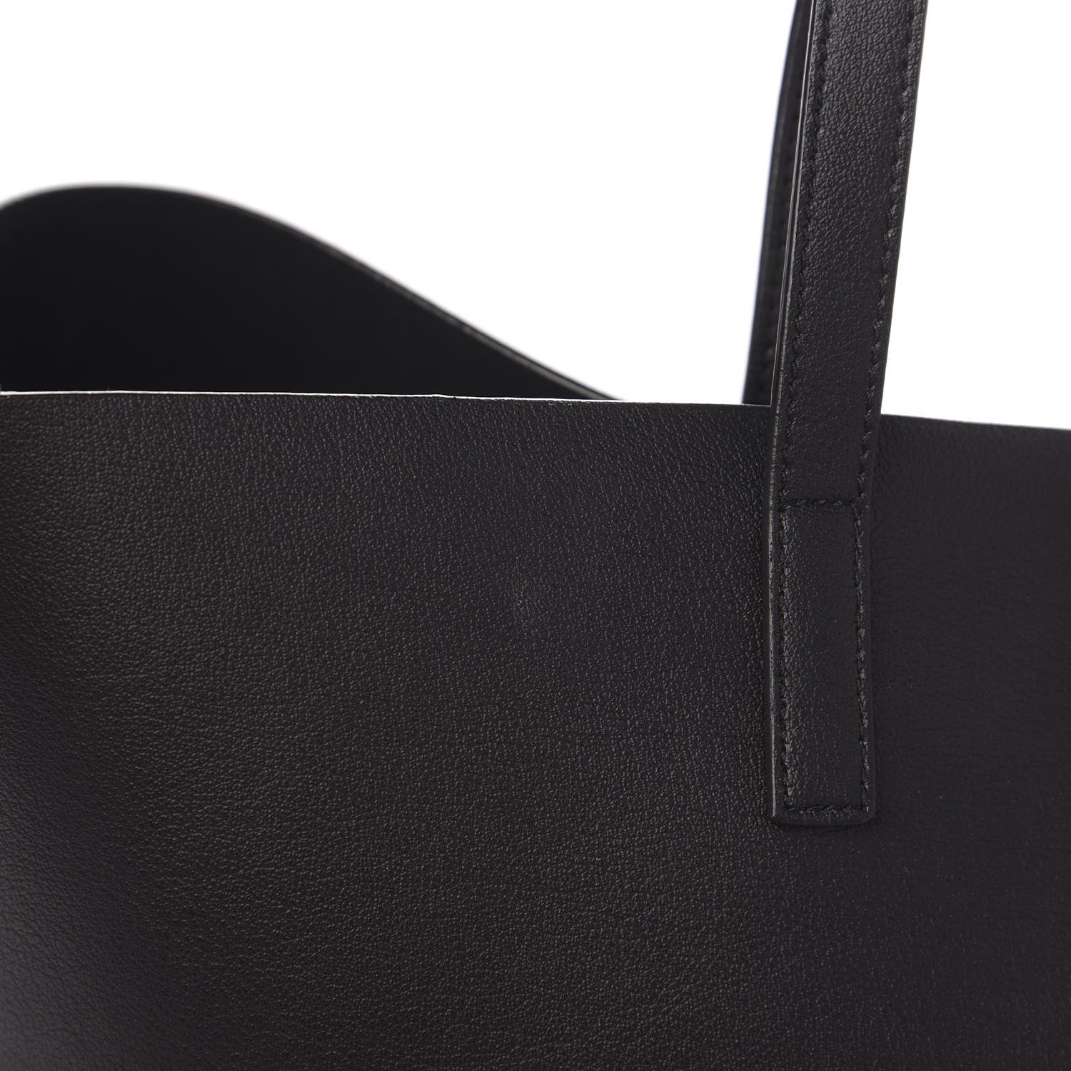 Saint Laurent Calfskin Large Shopping Tote Black 9 of 12