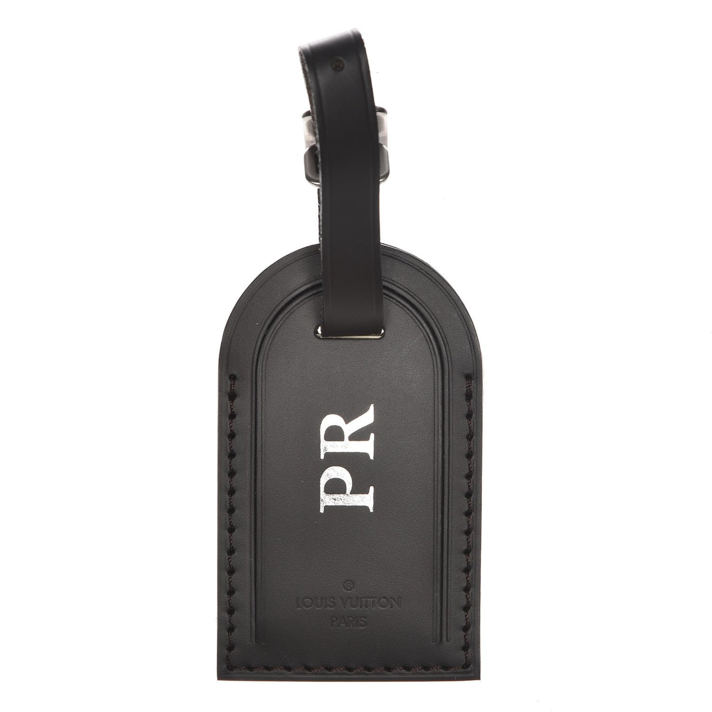 Calfskin Luggage Tag Ebene