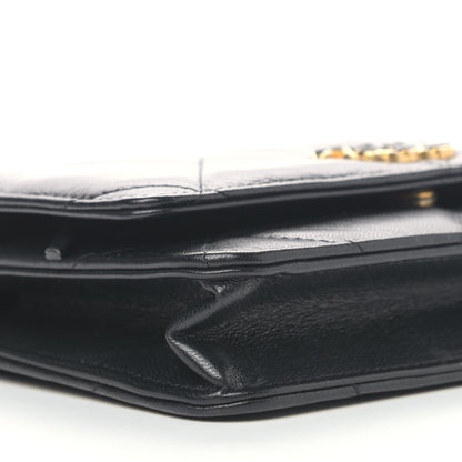 Chanel Goatskin Quilted Chanel 19 Wallet On Chain WOC Black 9 of 11