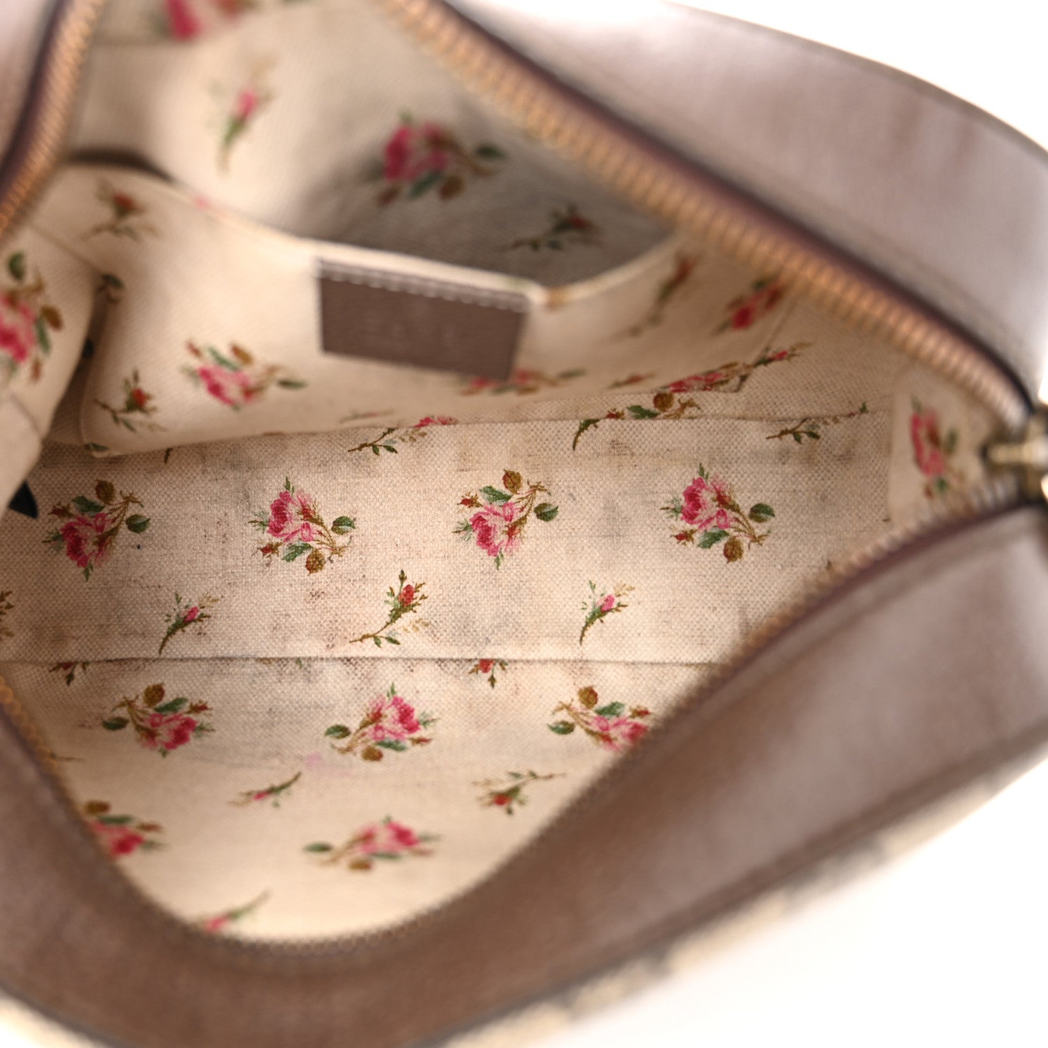 Gucci GG Supreme Monogram Web Neo Vintage Shoulder Bag Beige New Acero Crop 5 of 11