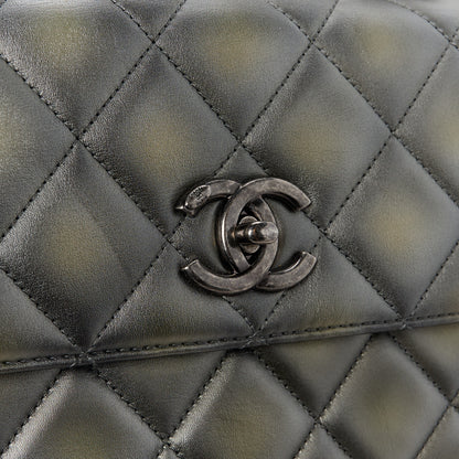 Chanel Metallic Faded Calfskin Quilted Small Trendy CC Dual Handle Flap Bag Silver Gold 14 of 15