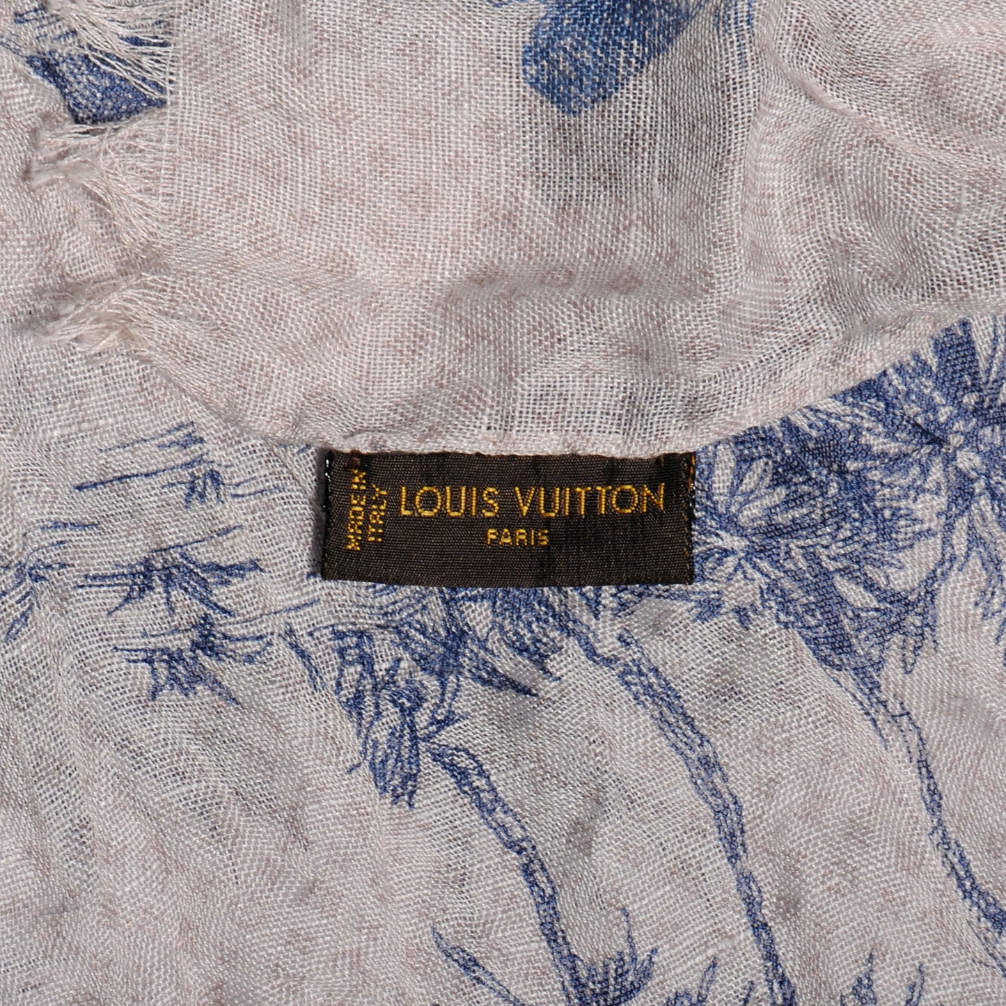 Cotton Linen Toile Etole De Louis Pareo Blue