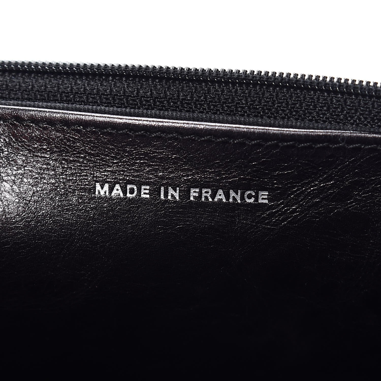 Chanel Aged Calfskin Striped Reissue Wallet On Chain WOC Black 7 of 10
