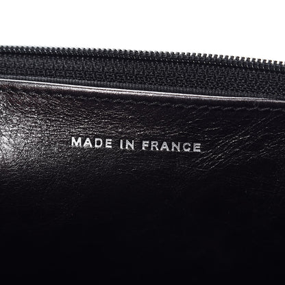 Chanel Aged Calfskin Striped Reissue Wallet On Chain WOC Black 7 of 10